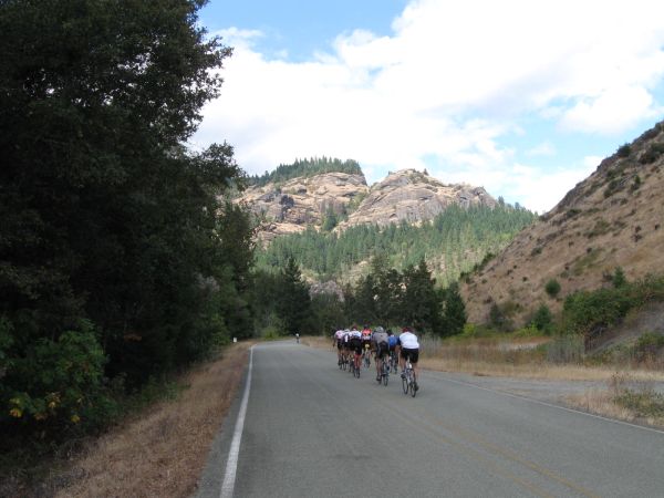 Cycle Oregon 2011 on Cow Creek Road